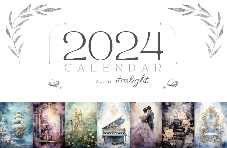 A Year of Starlight Calendar and Reading Planner 2024 (Digital) E.V
